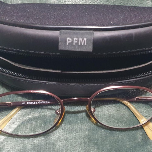Dolce & Gabbana Glasses Frame like new with case, black and brown