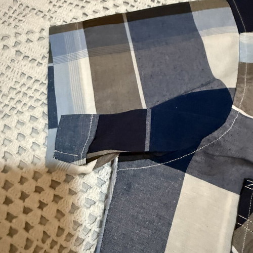 Fred Perry Women's Summer Shirt like new, blue and brown, size S