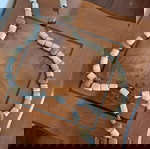 Διακοσμητικό κομπολόι με γκρι και μπρονζε πέτρες καινούργιο