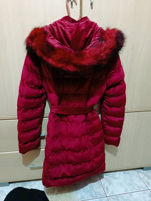 Celestino velvet red jacket like new, thick