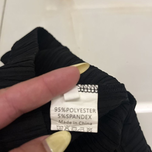 Pleated shorts black, new, size S