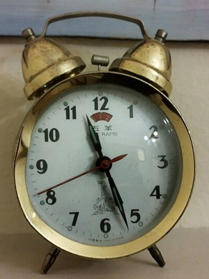 Vintage table clock used, collectible, analog