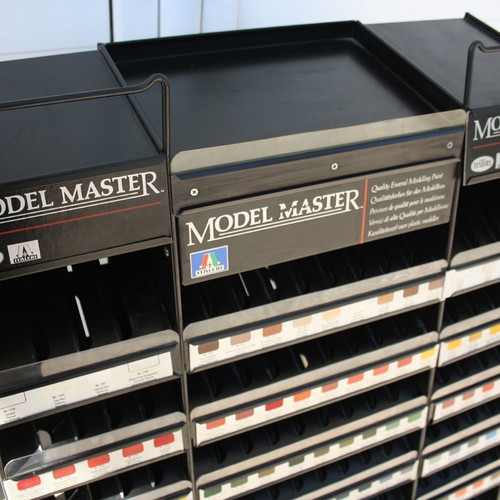 Metal Italeri Model Master stand used for model paints