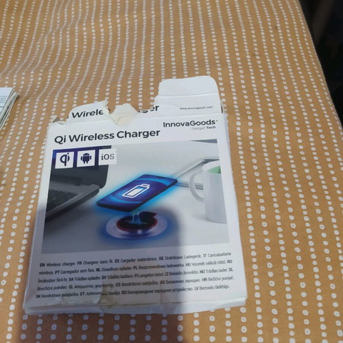 InnovaGoods Wireless Charger Qi Pad used, black