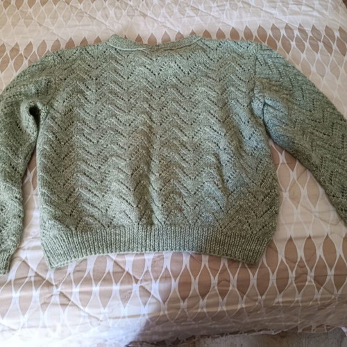 Woolen women's knitted sweater green veraman like new XL
