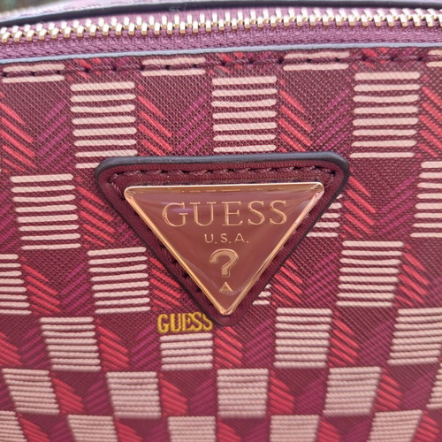 Guess shoulder bag new, red, 14x20 cm