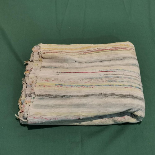 Woven loom carpet used, time wear from 1930