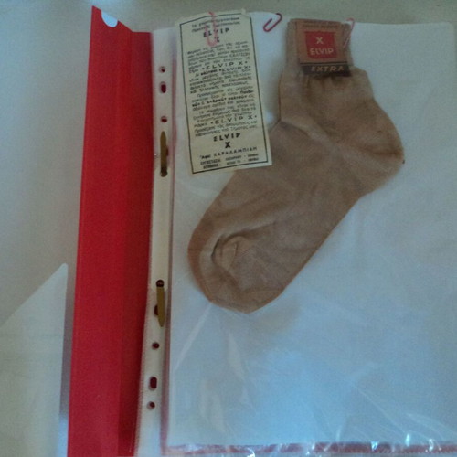 Greek Industrial Vintage Hosiery Samples used, 8 pairs