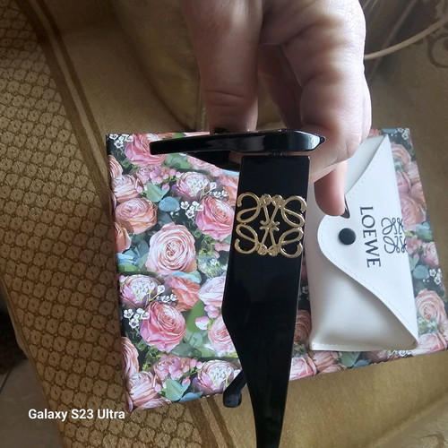 Loewe sunglasses black modern butterfly like new