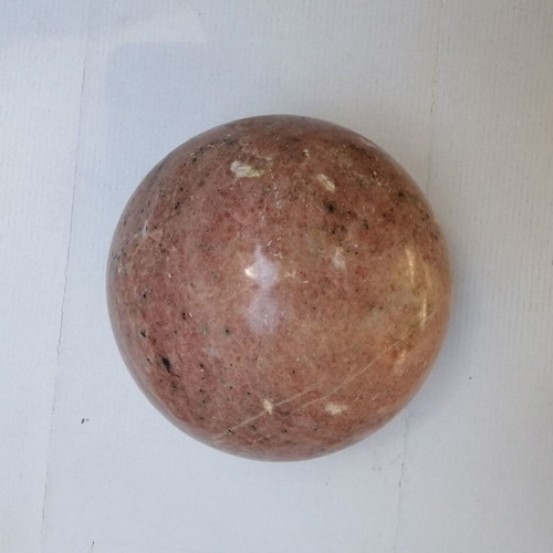 Rhodonite sphere 6800 grams and 17 inches diameter, new