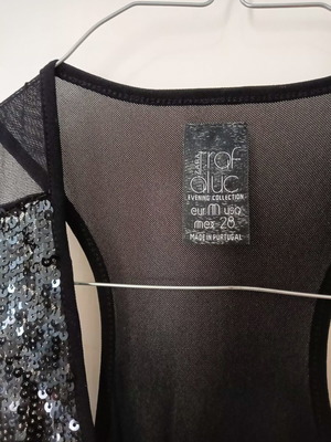 Zara Trafaluc evening blouse, black, size M