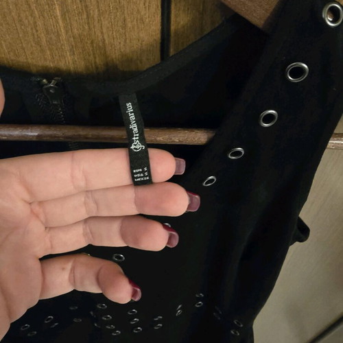 Stradivarius suede dress new, black, size S