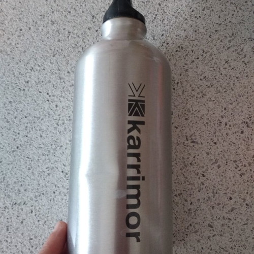 Karrimor metal water bottle 0.5lt used with small dent