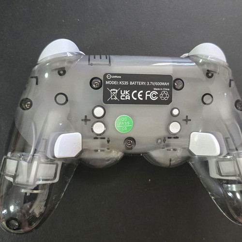 Switch Pro Controller like new, translucent gray with LED lights