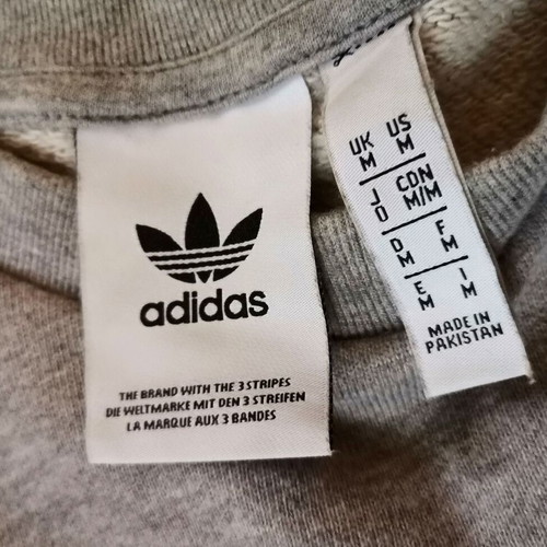 Adidas Originals TREFOIL CREW sweatshirt Medium like new, grey and white