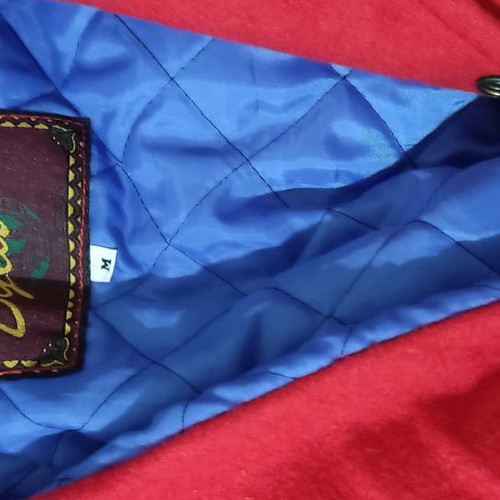 College jacket lined with leather and felt size M
