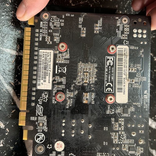 Gtx 1650, Gtx 750ti and Gt 210 graphics cards used