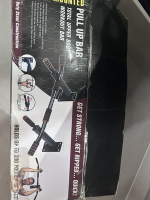 Pull up wall bar without screws