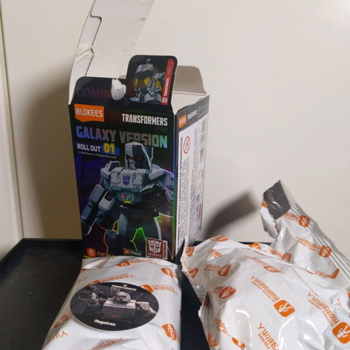Transformers Blokees Galaxy Version Megatron, Mixmaster and Long Haul like new