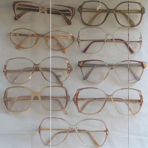 Luxotica Dior Cucci Balenciaga eyeglass frames used, pack of 9