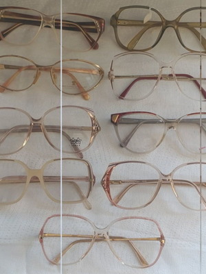 Luxotica Dior Cucci Balenciaga eyeglass frames used, pack of 9