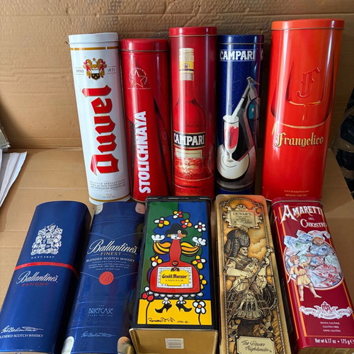 Drink tin boxes used, pack of 21 pieces