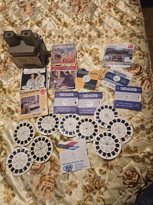 View-Master πακέτο με θεατή και διάφορους δίσκους