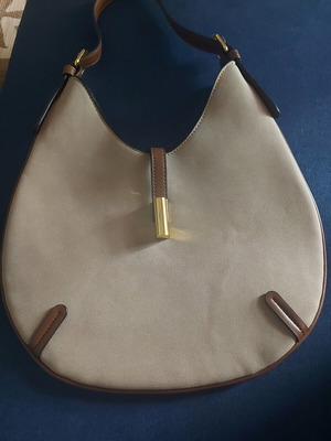 Shoulder bag A To Z Greek new, beige brown