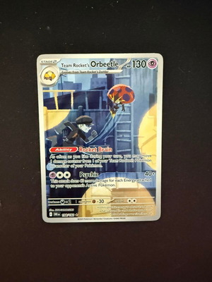 Pokemon Team Rocket's Orbeetle card new (DRI 198)