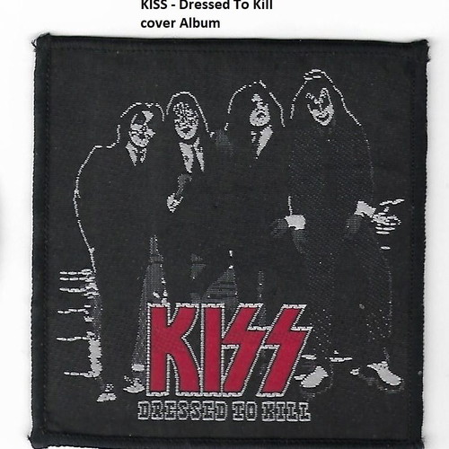 KISS Dressed to Kill Cover Woven Patch new