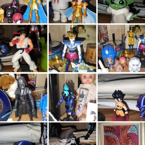 Action figures, set of two blocks
