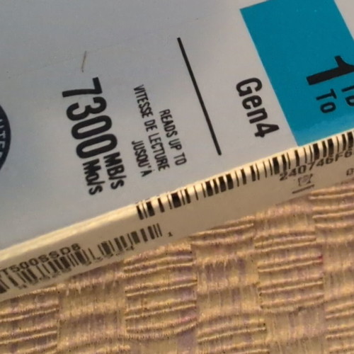 Crucial T500 PRO 1TB PCIe Gen4 NVMe M.2 SSD