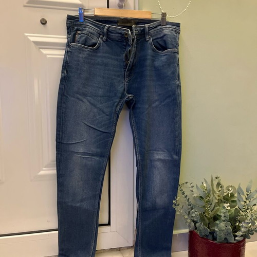 Zara blue slim fit jeans size EUR 42 like new