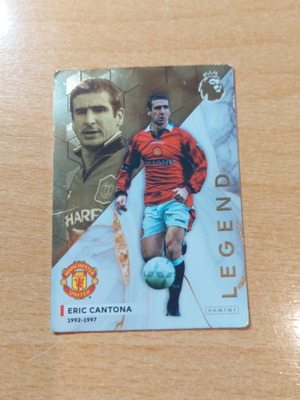 Legend Eric Cantona Panini card like new, Premier League