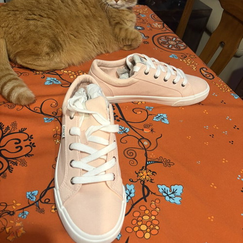 Only women's sneakers new, low beige pink