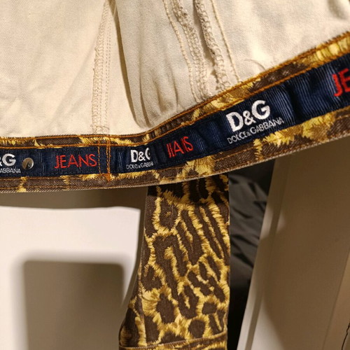 Dolce & Gabbana denim jacket animal print like new
