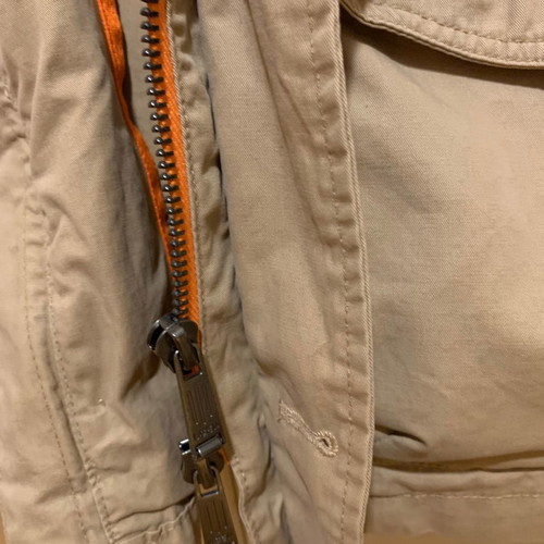 Superdry beige military jacket used, size medium
