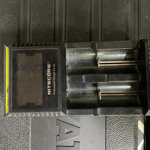 Charger for electronic cigarette batteries used, 2 slots