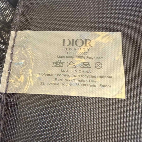 Dior Beauty black transparent tote bag