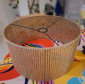 Κρεμαστό φωτιστικό οροφής διάμετρος 40 cm rattan