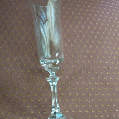Champagne glasses used, set of 8 vintage in excellent condition