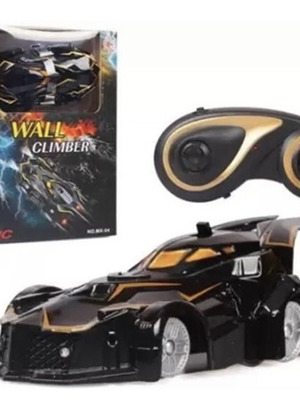 Wall Climber MX-04 remote control stunt car new, black with gold details