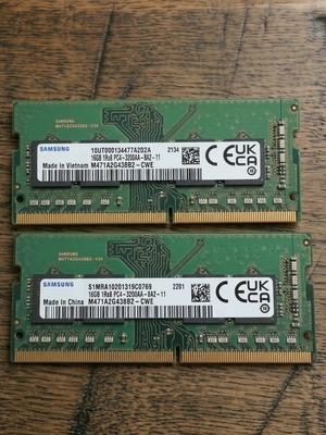 Samsung DDR4 32GB (2x16GB) 3200MHz SODIMM Laptop RAM μεταχειρισμένη