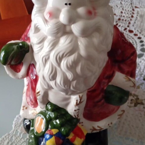Santa Claus cookie jar like new, 35cm