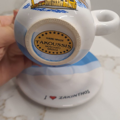 Zakynthos cup with saucer like new