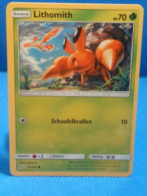 Pokemon Card Lithomith 10/236 used