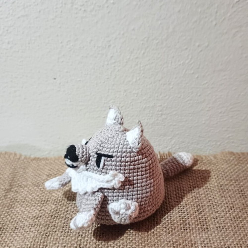 Reversible knitted doll Little Red Riding Hood and the Wolf