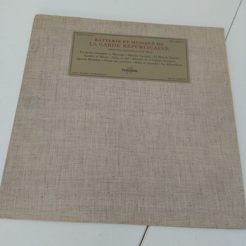 Batterie et Musique de la Garde Republicaine 10'' vinyl used, military marches