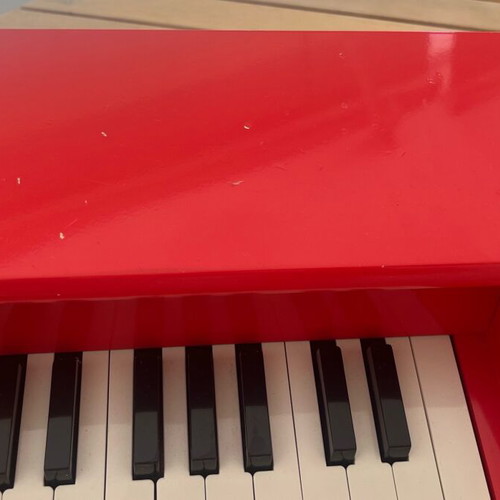 Hape Wooden Children's Piano red like new