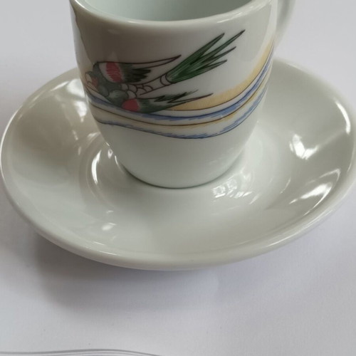 Lumidis Coffee Cup and Saucer Set with D. Mytaras Signature like new